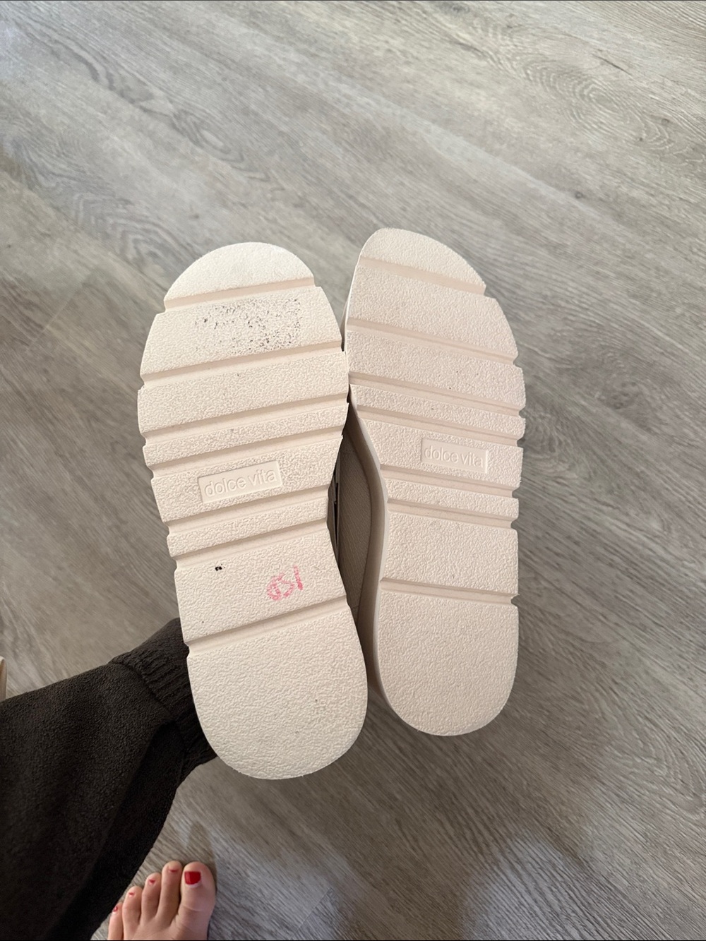 Dolce Vita Cream Platform Penny Loafers - Picture 3 of 6